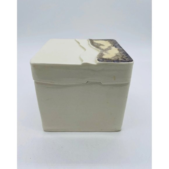 CAROLYN CARROLL Porcelain Crystalline Glaze Lidded Box W/ Papers - Picture 4 of 8